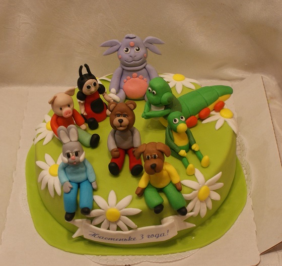 Торт Лунтик И Спокойной ночи,малыши!