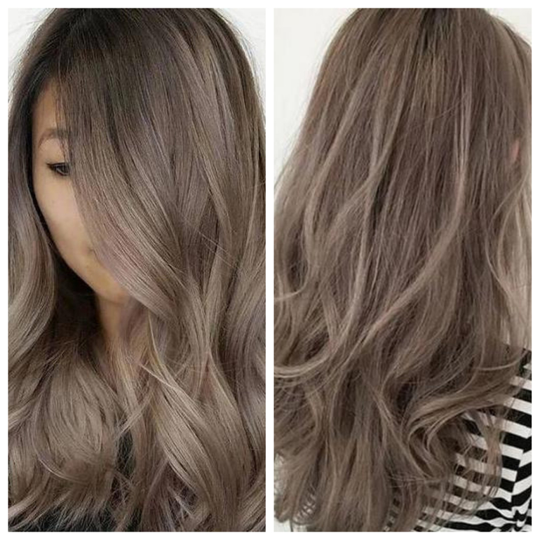 Как выглядит пепельный цвет волос на русые волосы фото до и после