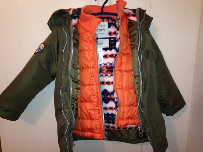 Куртка зимняя Carters на мальчика 4t