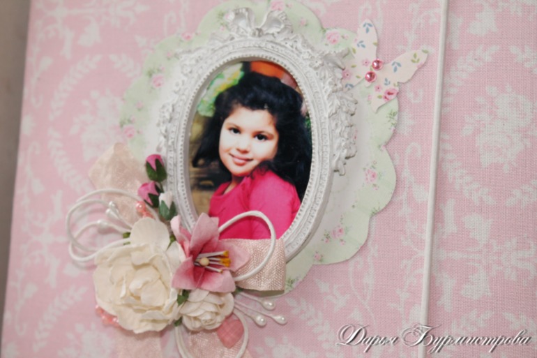 Блокнот для девочки нежный.Переделка.