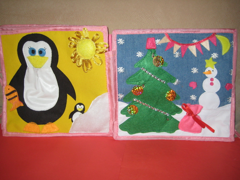 Первая книжка развивашка из фетра