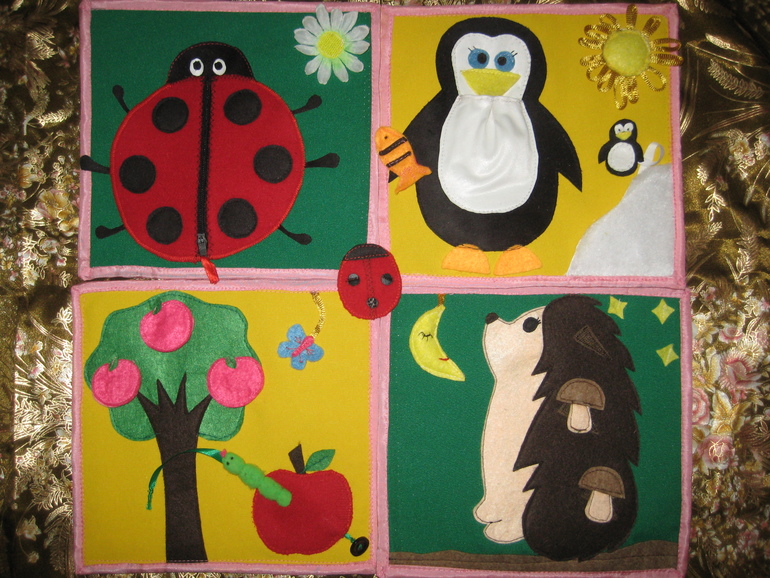 Первая книжка развивашка из фетра