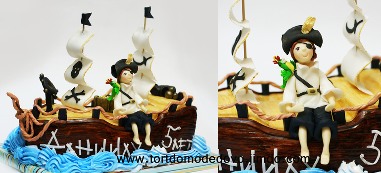 Кораблик с пиратом