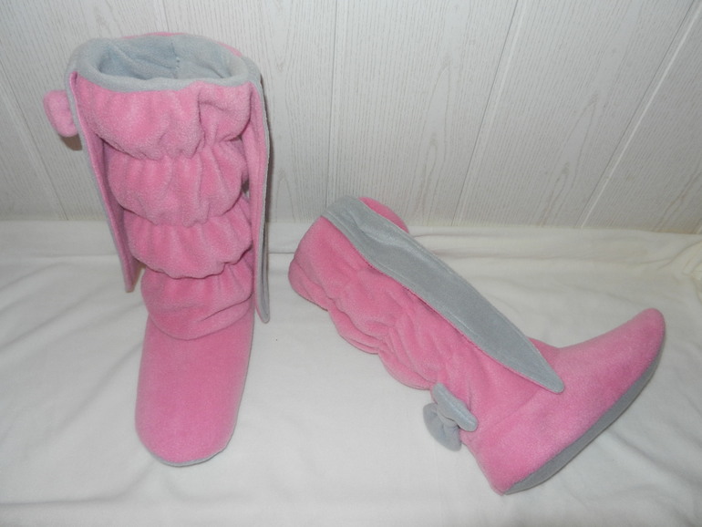 Мои новые  удлинённые модели" домашние угги"(тапки - зайки)