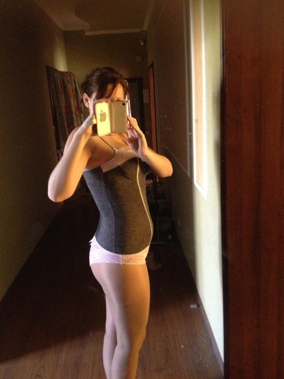 последняя неделя первой половины беременности)))))