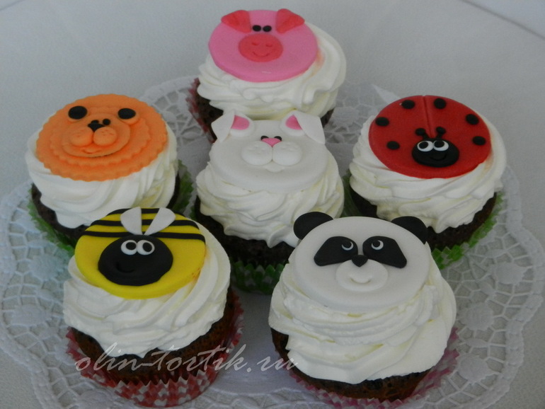 Капкейки "Животные"