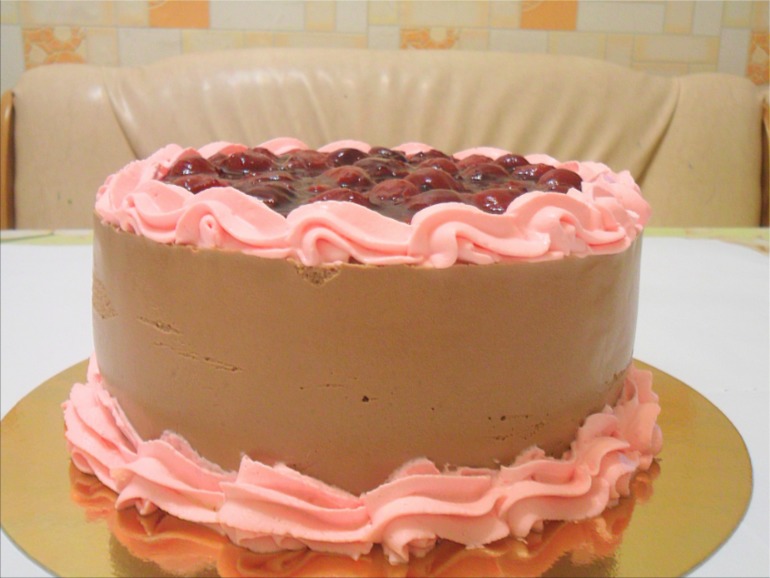 Торт "Шоколад и вишня"