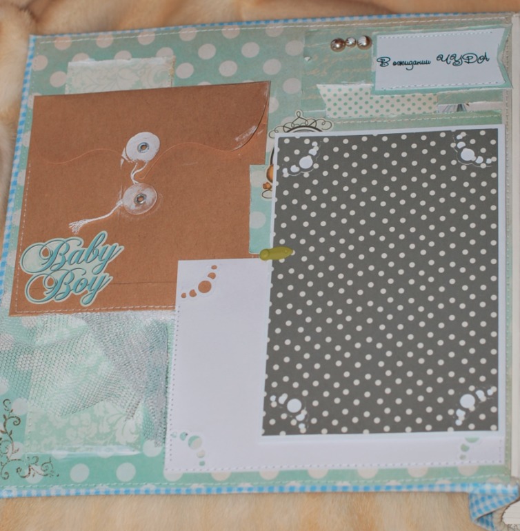 Большой и нежный альбом для мальчика на первый год.