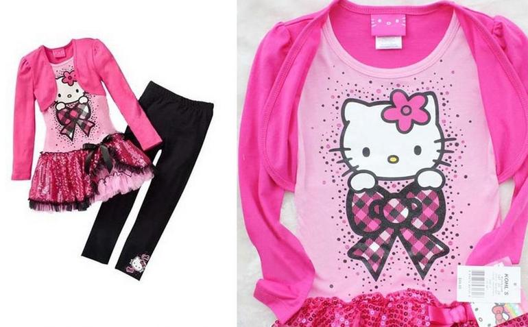 Комплект Hello Kitty цена 550 руб! Сразу на ваш адрес!