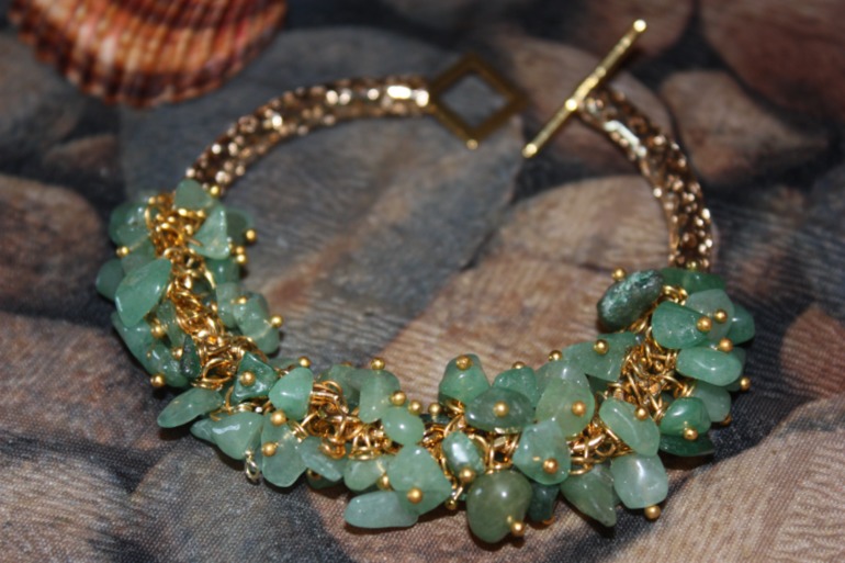 Браслеты из кожи с натуральными камнями. Новая коллекция!!! СКИДКИ!!!!!!