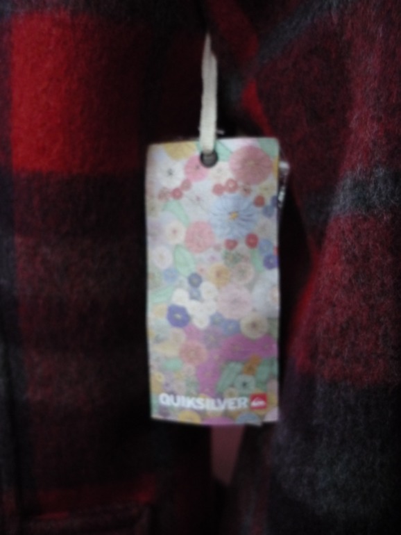 Новое пальто в клетку quiksilver р-р M from UK