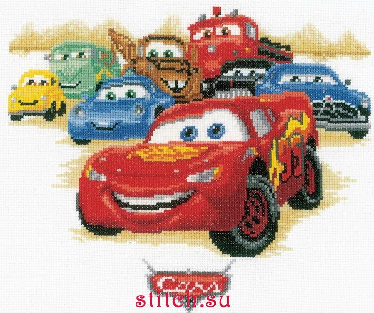 ищу закупку ВЫШИВКА КРЕСТОМ  подушки или картинки героев мульта ТАЧКИ