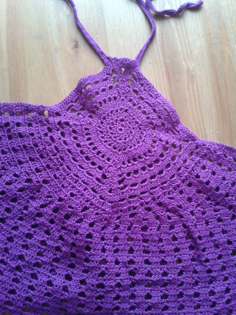 маечка из шелковой пряжи