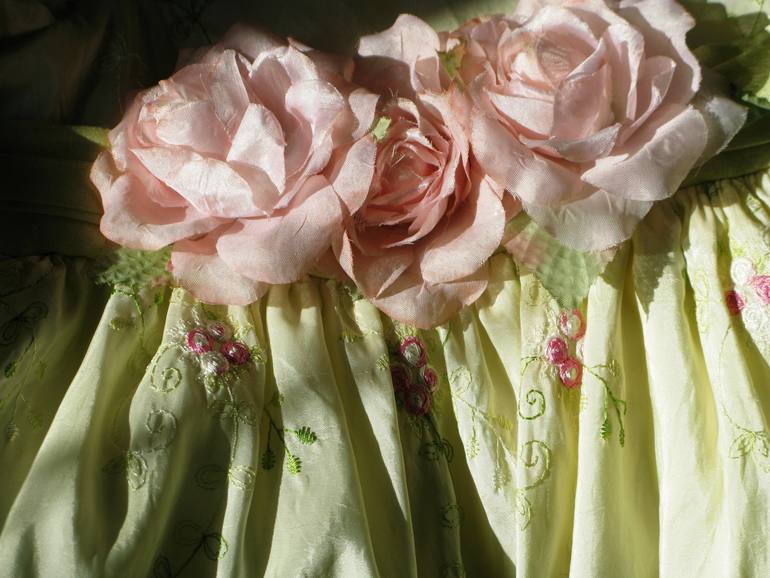 Праздничное платье б/у - 1 раз на фотосессию, ( фисташковый цвет) 2500р