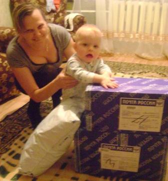 Большая радость маленького Гришы!!!