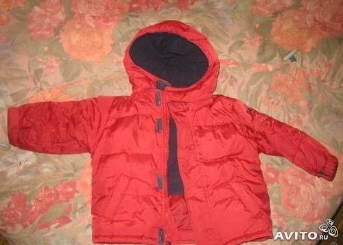 Зимний пуховичек GAP +2 полукомбенизона и шапка в подарок (за все 1200)