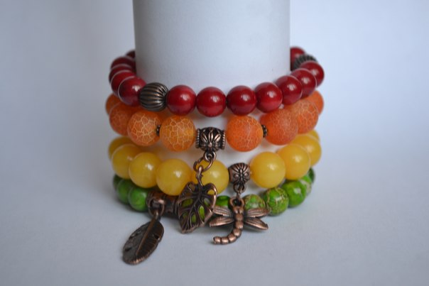 Браслеты из натуральных камней 250р за штуку