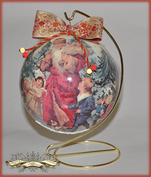 Интерьерные новогодние шары.