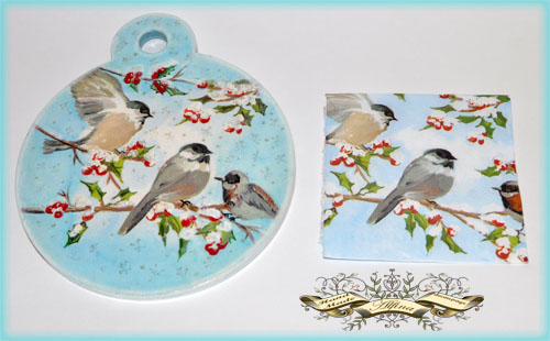 Настенная новогодняя игрушка-панно