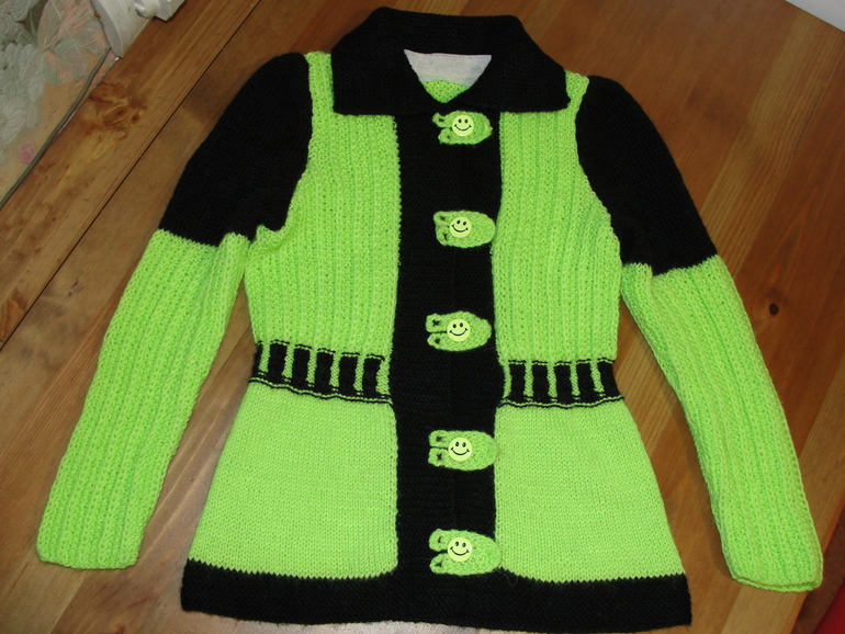 Моя первая кофточка)