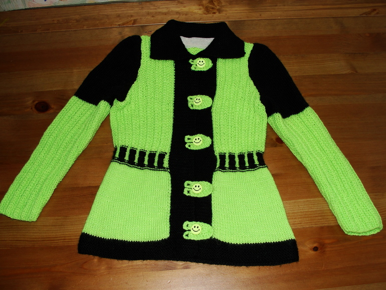 Моя первая кофточка)