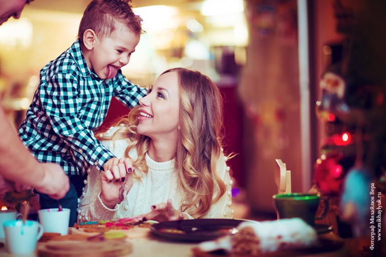 Предновогодняя семейная фотосессия