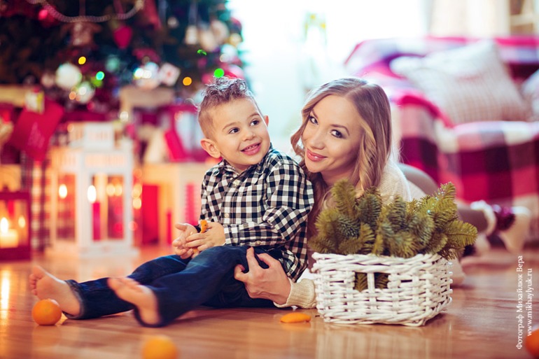 Предновогодняя семейная фотосессия