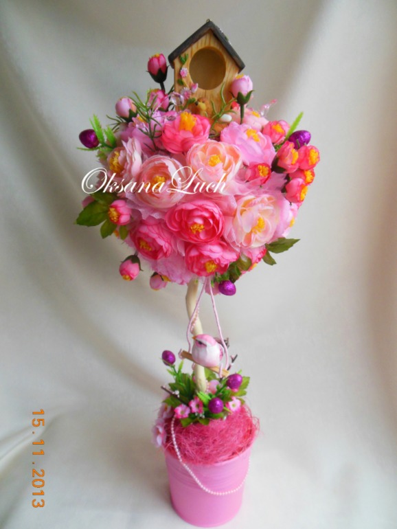 Фантазийное деревце "Малиновки заслышав голосок".