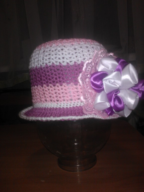 летняя шапочка для Настеньки