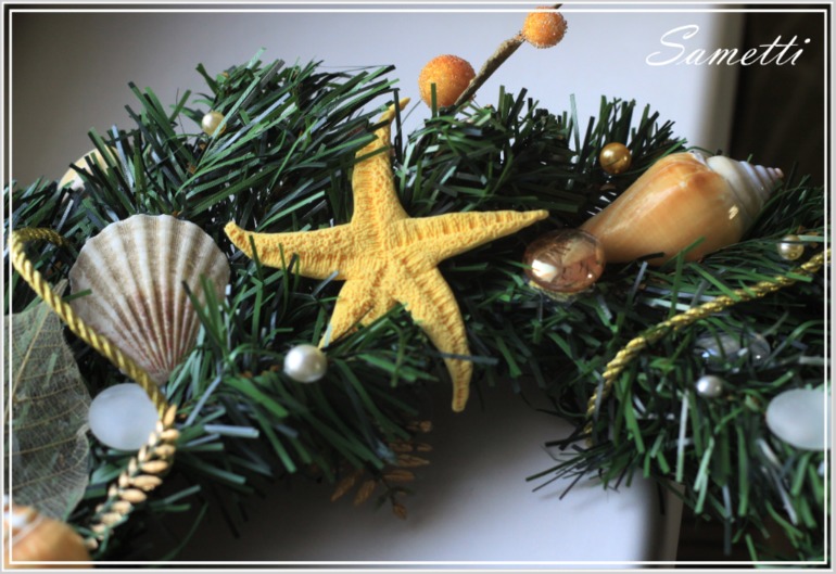 Новогодний венок в морском стиле