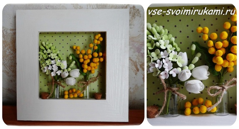 Цветочное панно