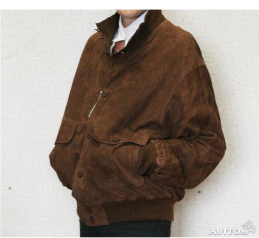 Мужская новая замшевая куртка из Италии. р 48-50. 6000 рублей