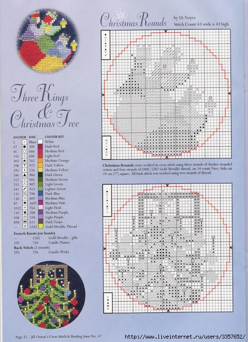 Делюсь новогодними схемками)) Елочные украшения...