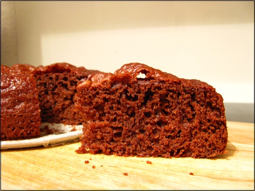 Шоколадный кекс без масла