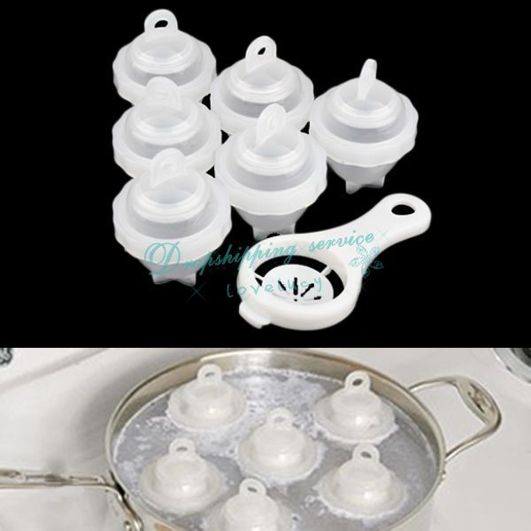 Формы для варки яиц без скорлупы 160 руб за набор.