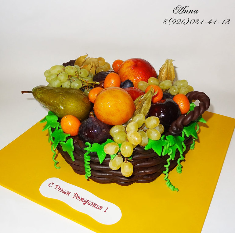 Торт "Корзина с фруктами"