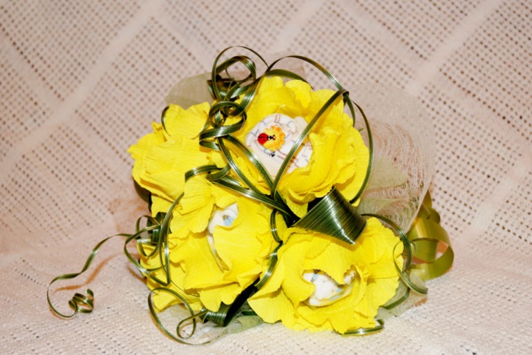 букет с носочками первый опыт