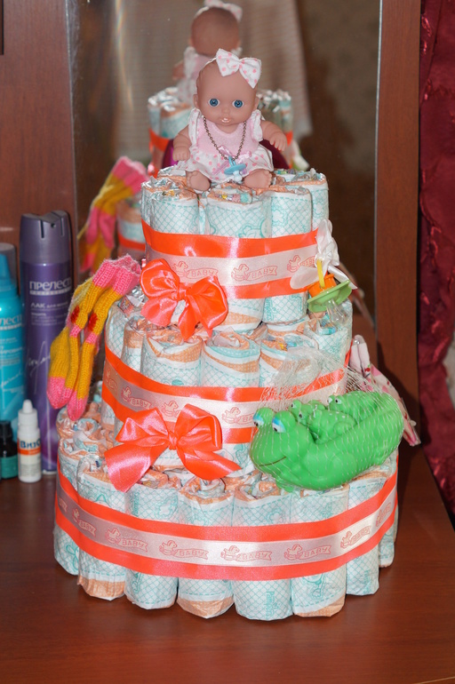 Делаю торы из памперсов))