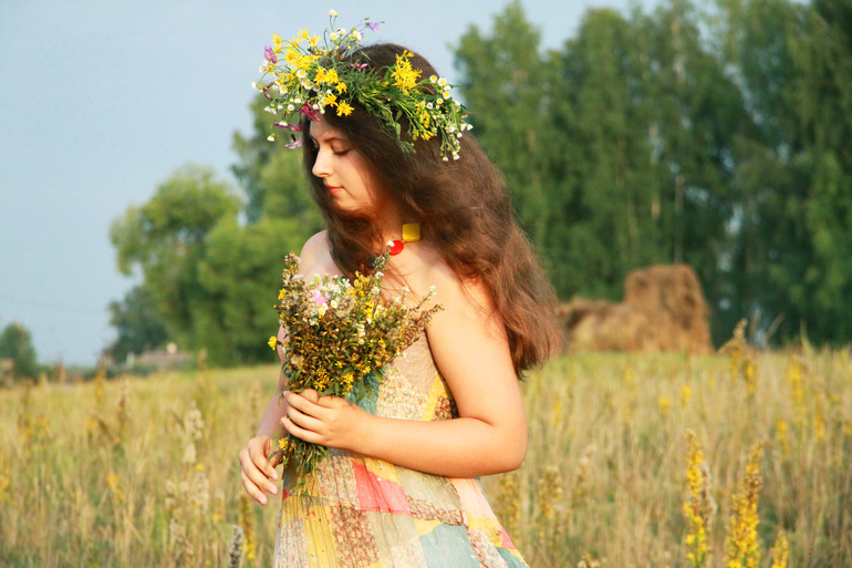 Закатное в лугах..