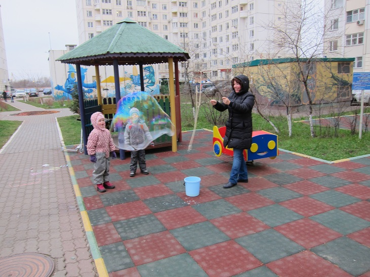 Шоу мыльных пузырей