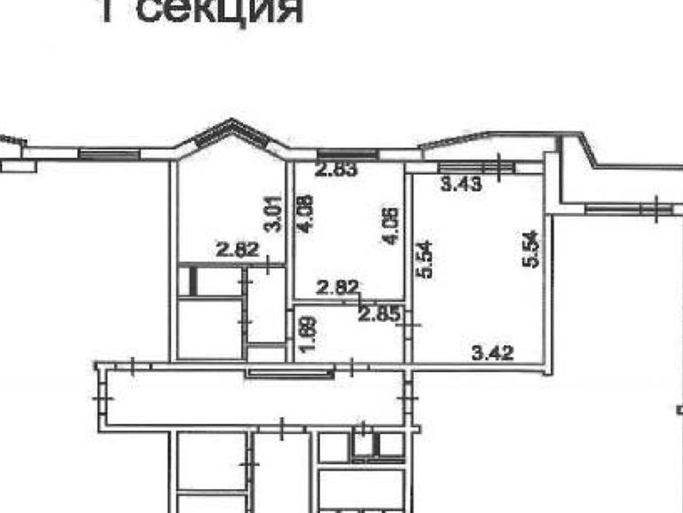 Планировка квартир в домах п44т с размерами комнат