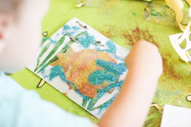 Аппликации из блесток