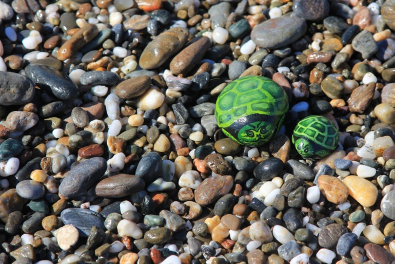 Расписные камушки