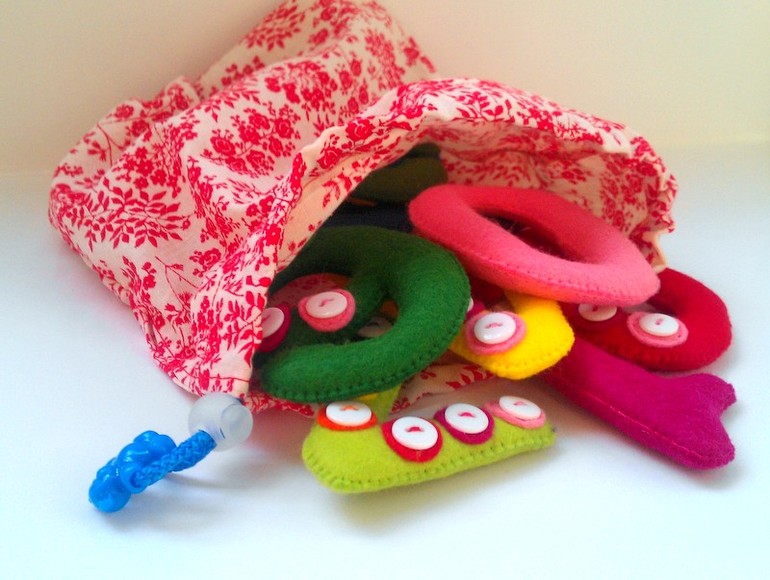 Набор цифр из фетра