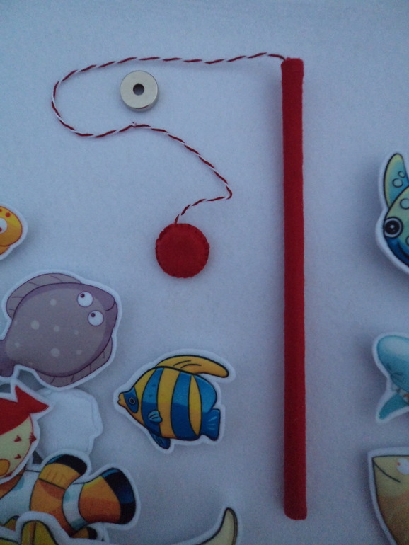 Магнитная рыбалка из фетра.