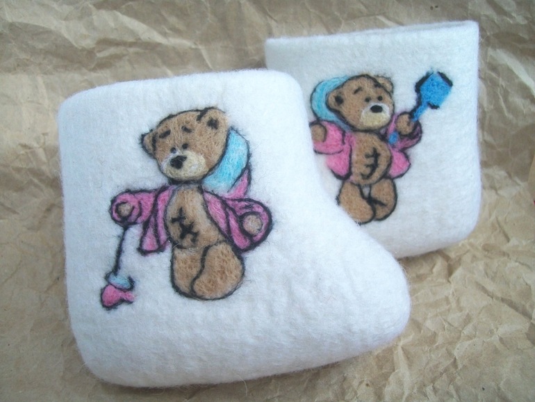 Валенки с мишками - любимый принт сезона!