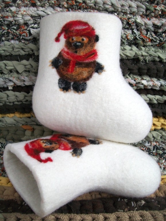 Валенки с мишками - любимый принт сезона!