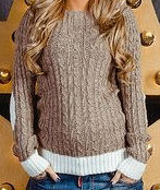 Джемпер с косами