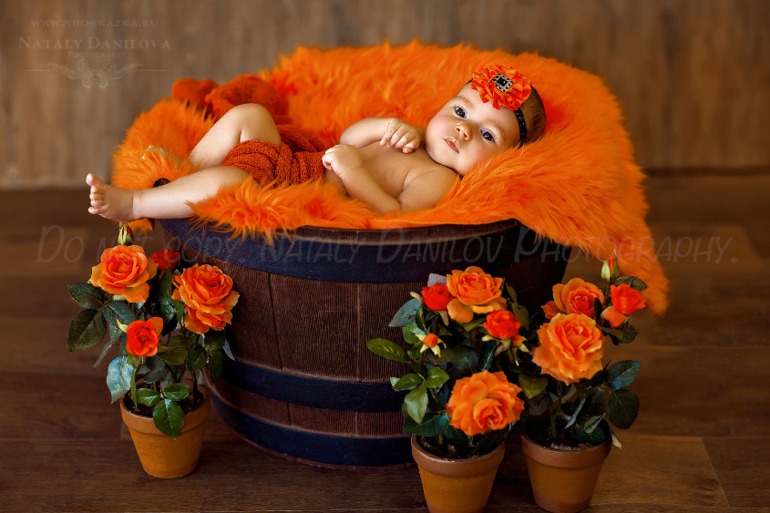 Костюмированная фотосессия малышей: Аня