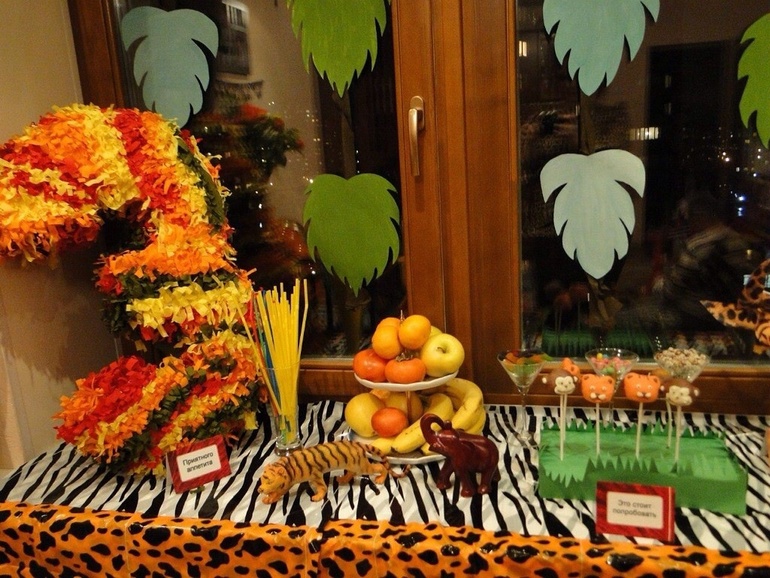 Наше трехлетие в стиле сафари)